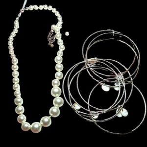 Faux Pearl mother of pearl lot